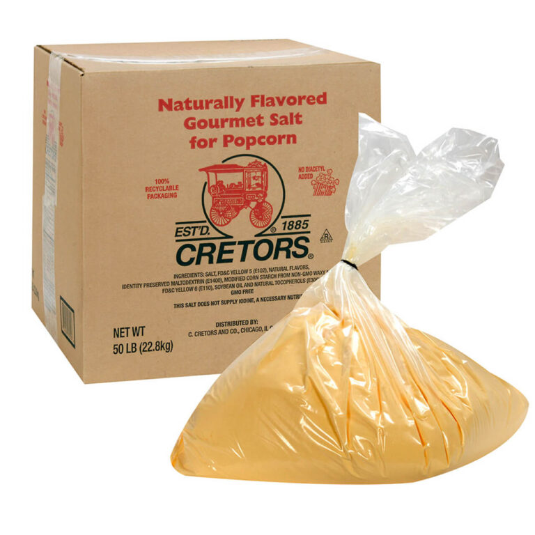 50 lb bag Cretors Original Butter Flavored Popcorn Salt - Cretors